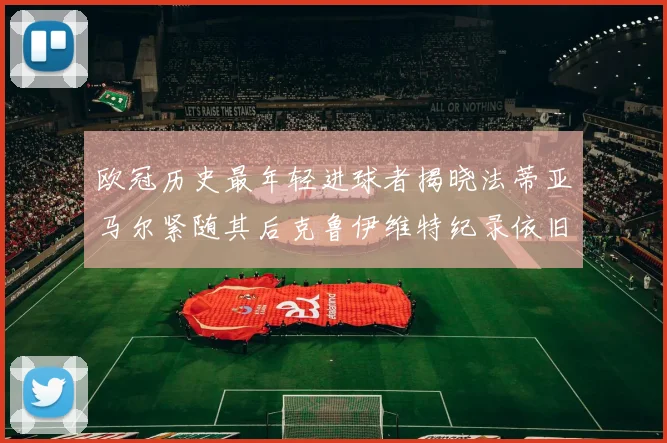 欧冠历史最年轻进球者揭晓法蒂亚马尔紧随其后克鲁伊维特纪录依旧保持